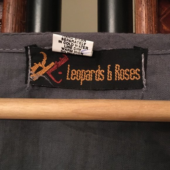 Vancouver Designer Leopards and Roses 100% Cotton Embroidered Bubble Dress - Picture 6 of 6